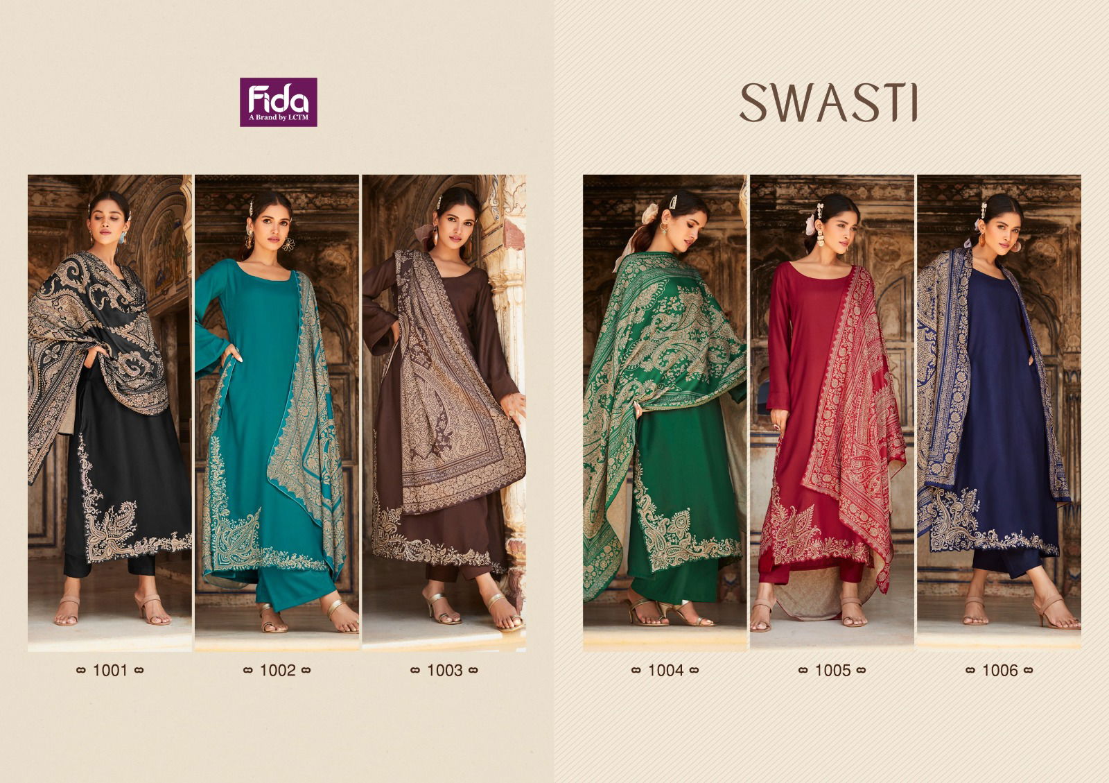 Swasti By Fida Cotton Stain Embroidery Dress Material Wholesale Clothing Suppliers In India
